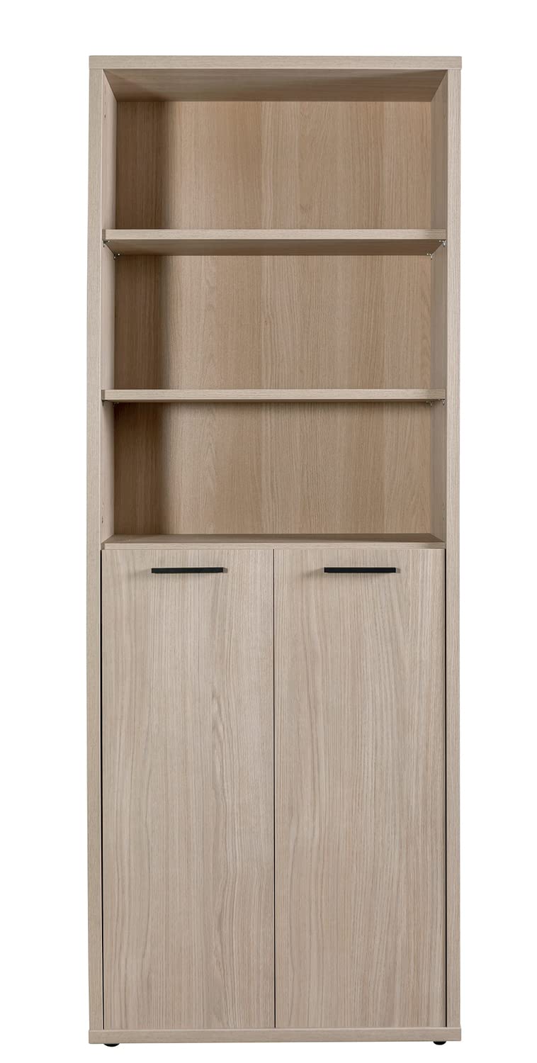 Composad Davinci libreria alta 81,6x217 rovere 2 ante