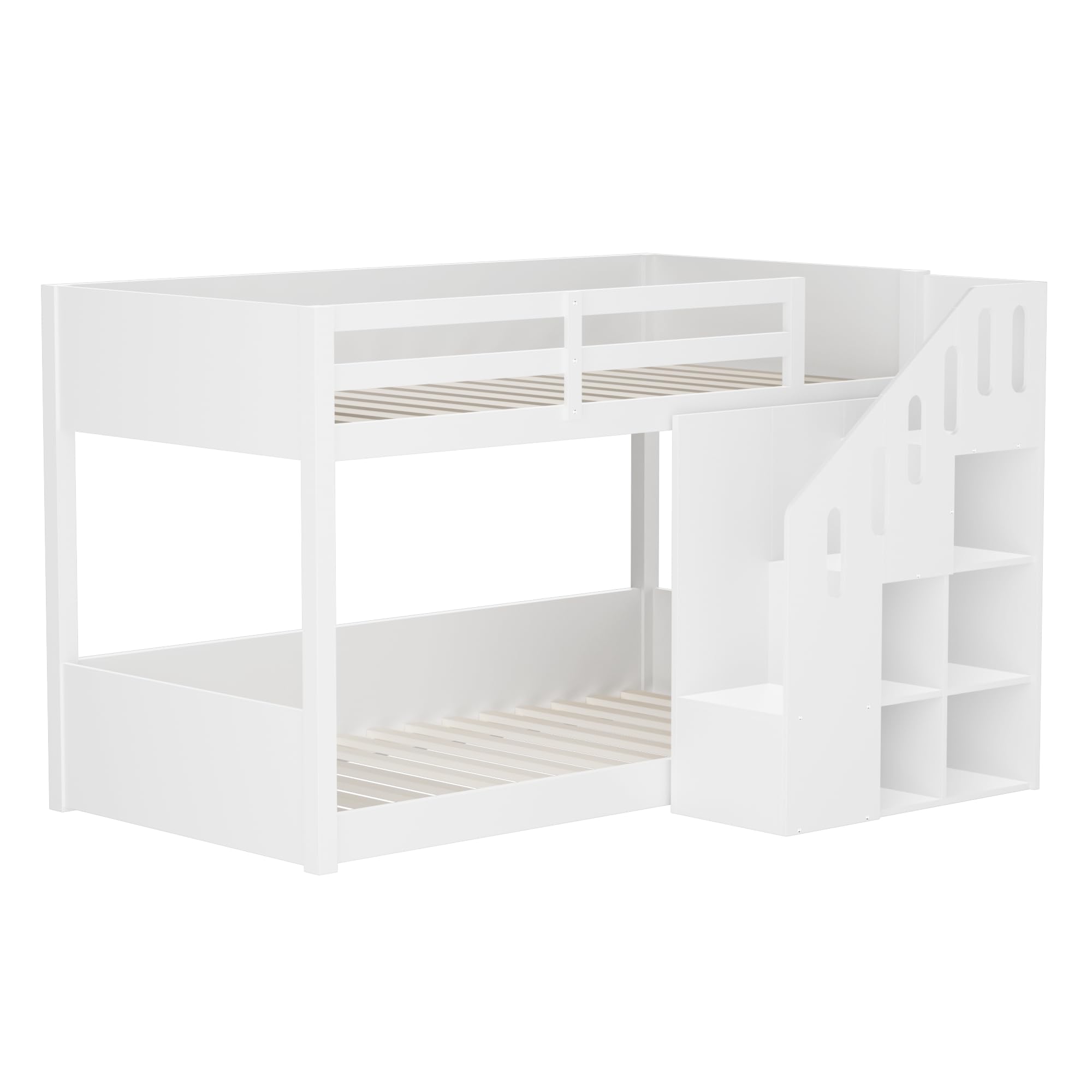 Dolamaní Letto a Castello 90x200 con Scala Bianco