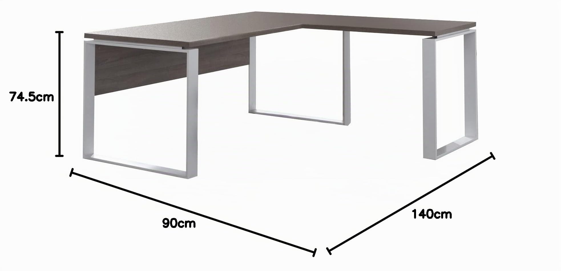 Composad Disegno Scrivania Angolare 140 Rovere Sonoma