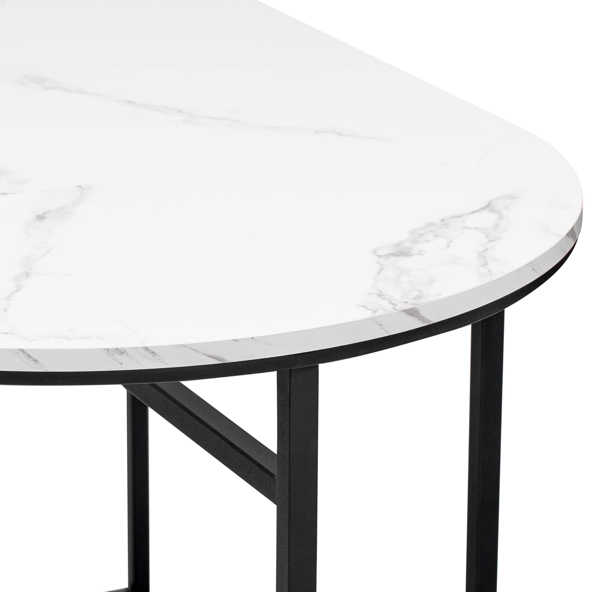 Dolamaní DM308 set tavolo 6 sedie bianco nero moderno