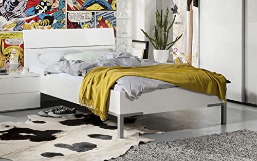 Composad Privilegio Letto Piazza e Mezza Bianco Laccato 120 cm