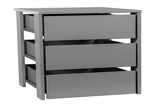 Composad Cassettiera Interna Armadio Grigia 96,4 cm 3 Cassetti