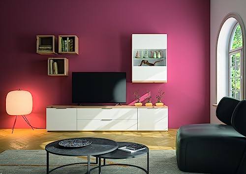 Composad Mundi soggiorno set 3 mobili bianco rovere mielato