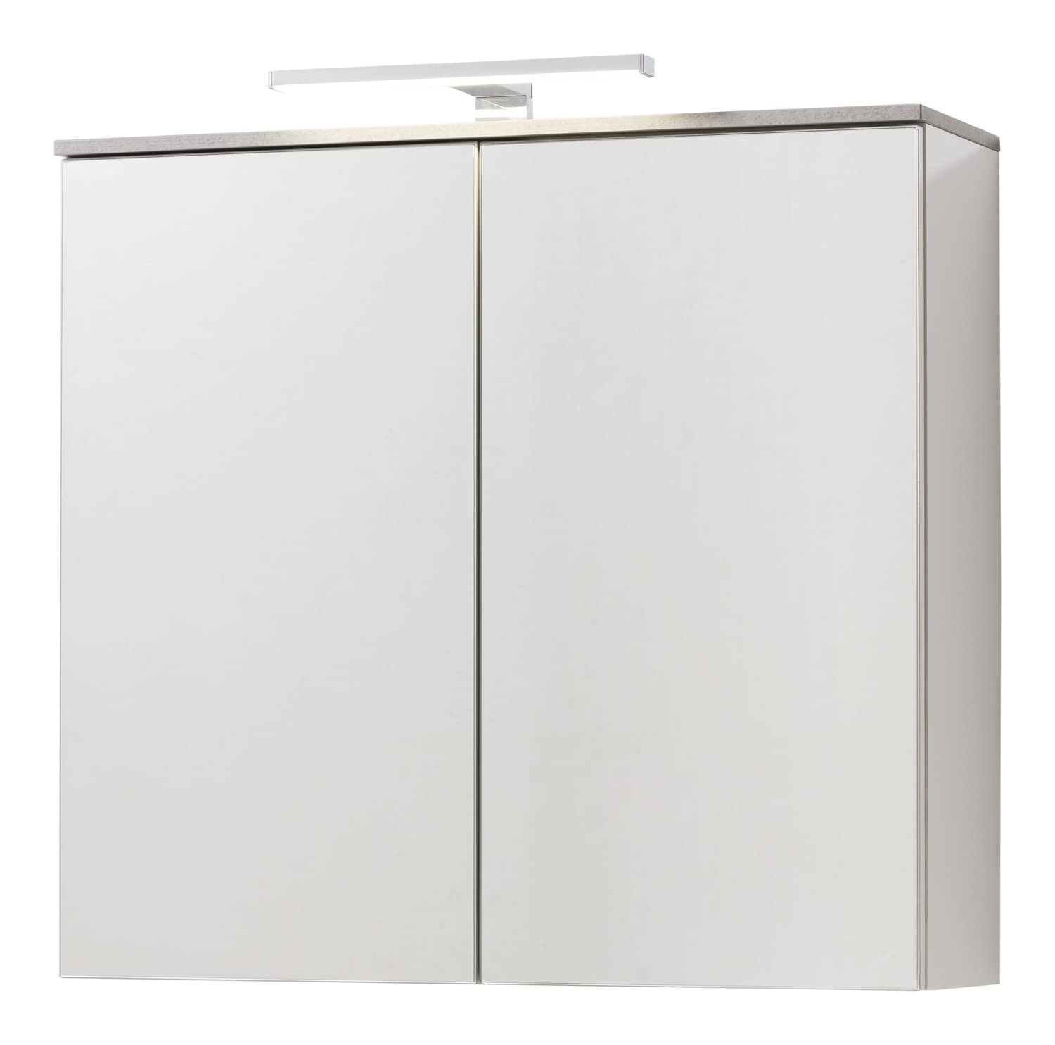 Composad Galaverna Specchiera 2 Ante 70 cm cemento bianco