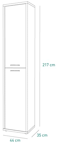 Composad Davinci 2 ante mobile colonna rovere 44 cm