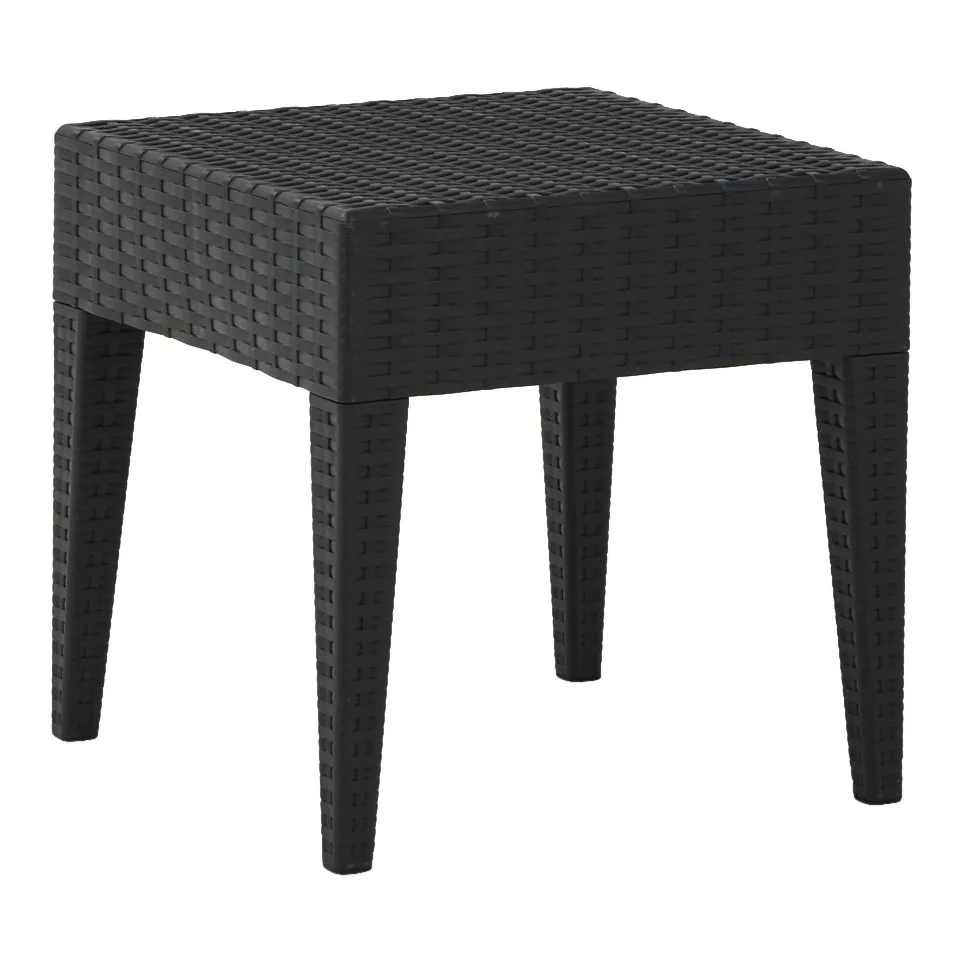 Epocantica Malindi Tavolino Quadrato Antracite 45 cm