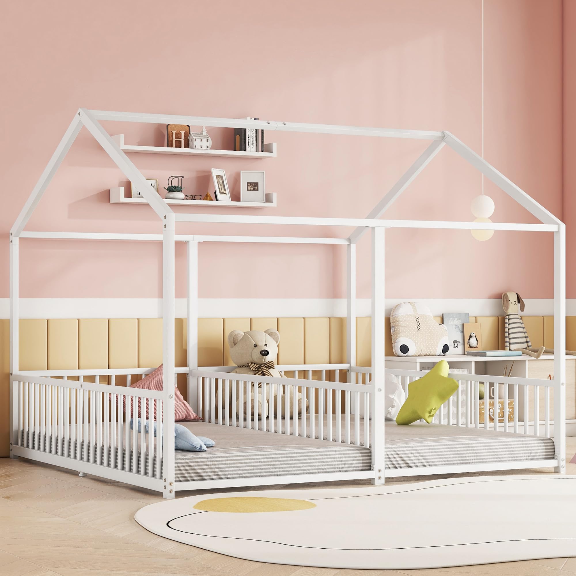 Dolamaní Letto Soppalco Bambini 90x200 Bianco Metallo