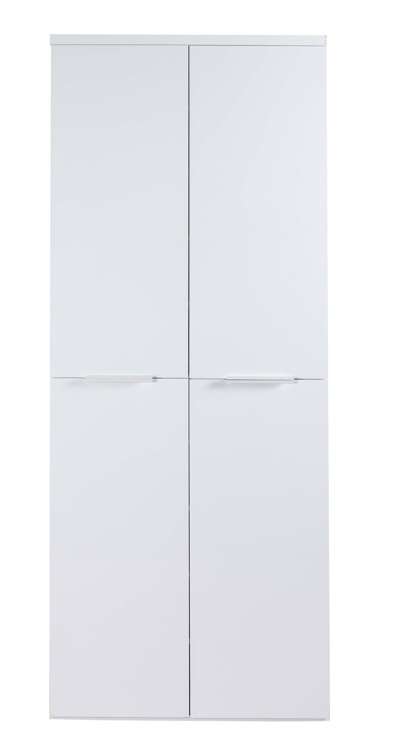 Composad Mundi Armadio 4 Ante Bianco 80x200 cm Salvaspazio