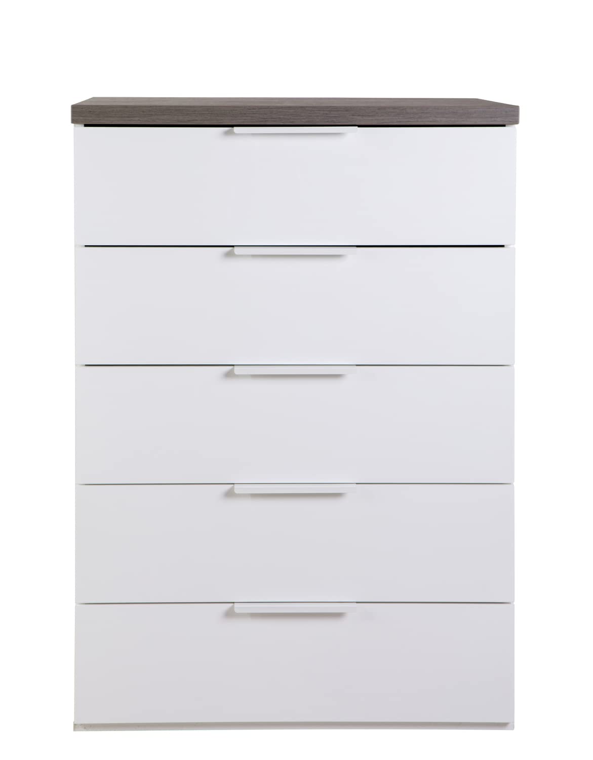 Composad Mundi Cassettiera 5 Cassetti Rovere Ravello Bianco