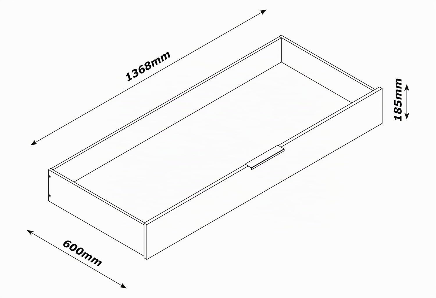 Composad Espresso Cassettone Sottoletto con Ruote Bianco