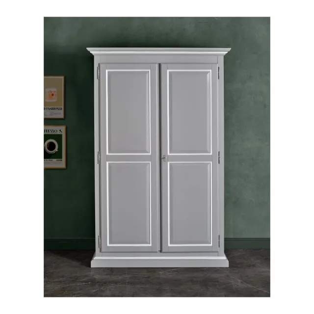 EPOCANTICA Arte Povera Armadio Cucina 2 Porte Legno 135 cm