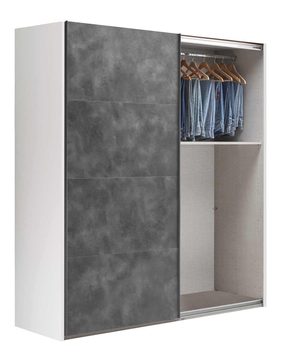 Composad Systema armadio 2 ante scorrevoli 200 bianco grigio tadao