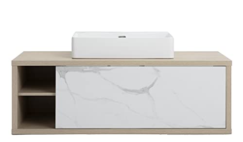 Composad Ladama mobile sottolavabo con lavabo rovere marmo 123 cm