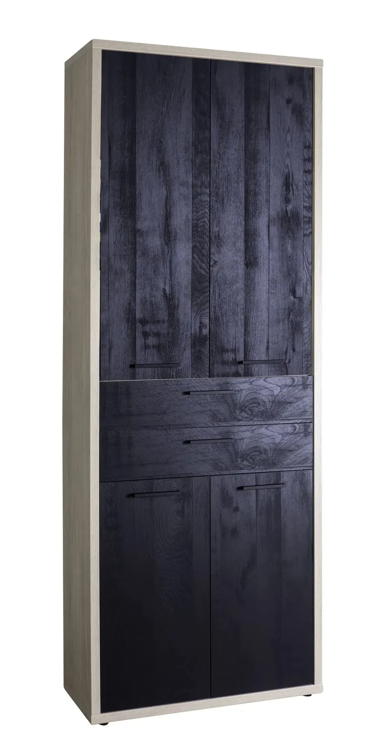 Composad Davinci 4 ante 2 cassetti mobile rovere nero 81,6 cm