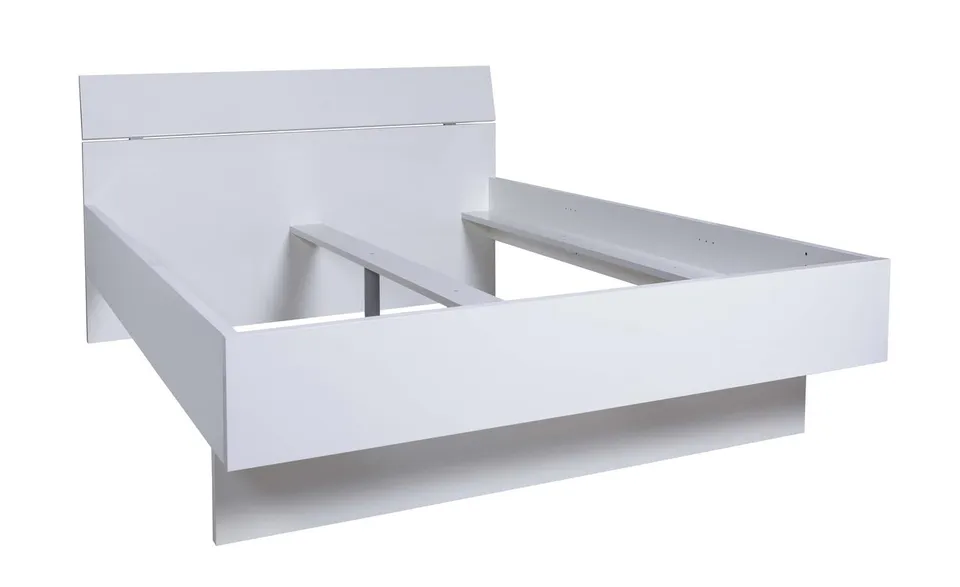 Composad Letto Francese 140x190 Bianco Laccato 145 cm