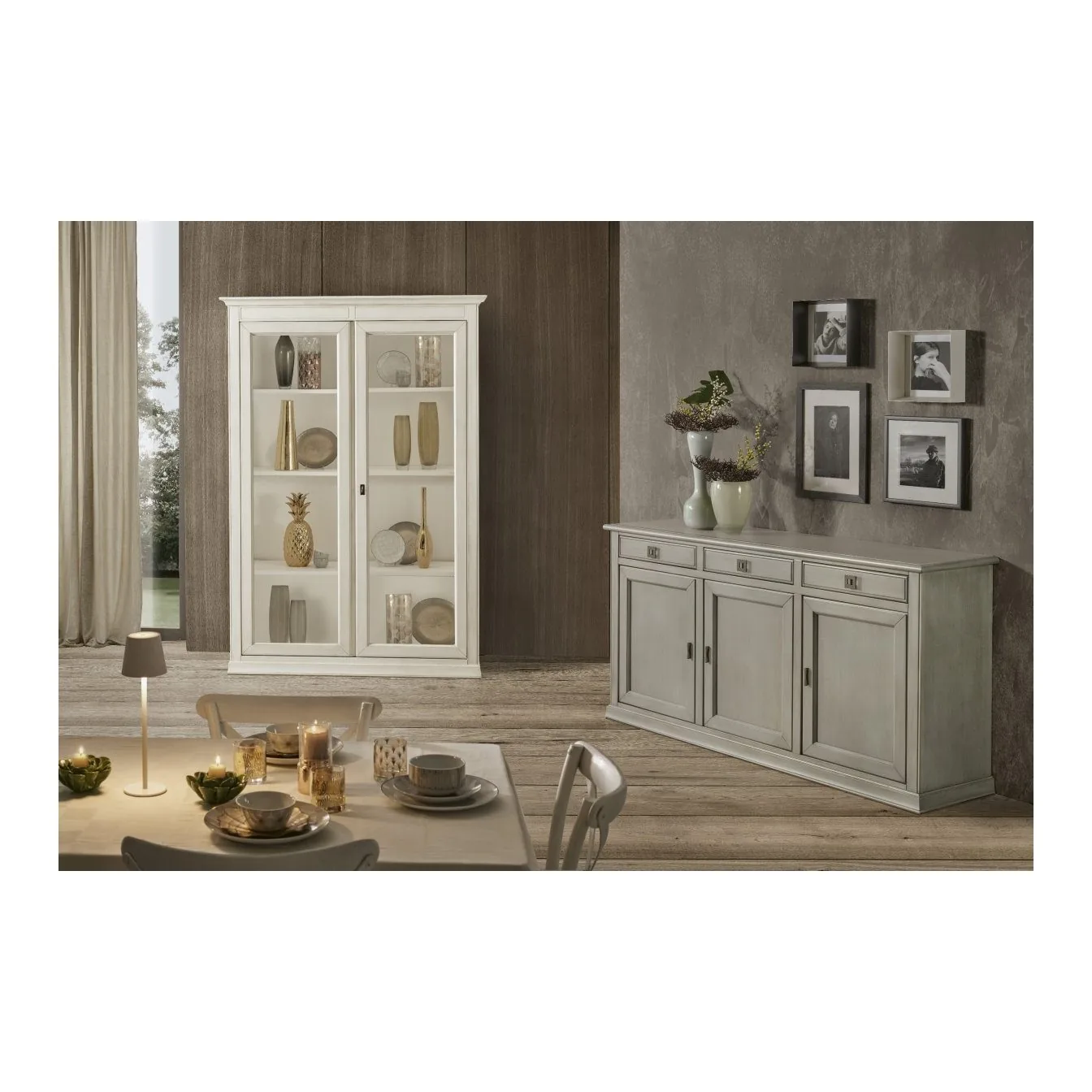 Epocantica Arte Povera 3 Porte 3 Cassetti Credenza 182 cm Tanganica