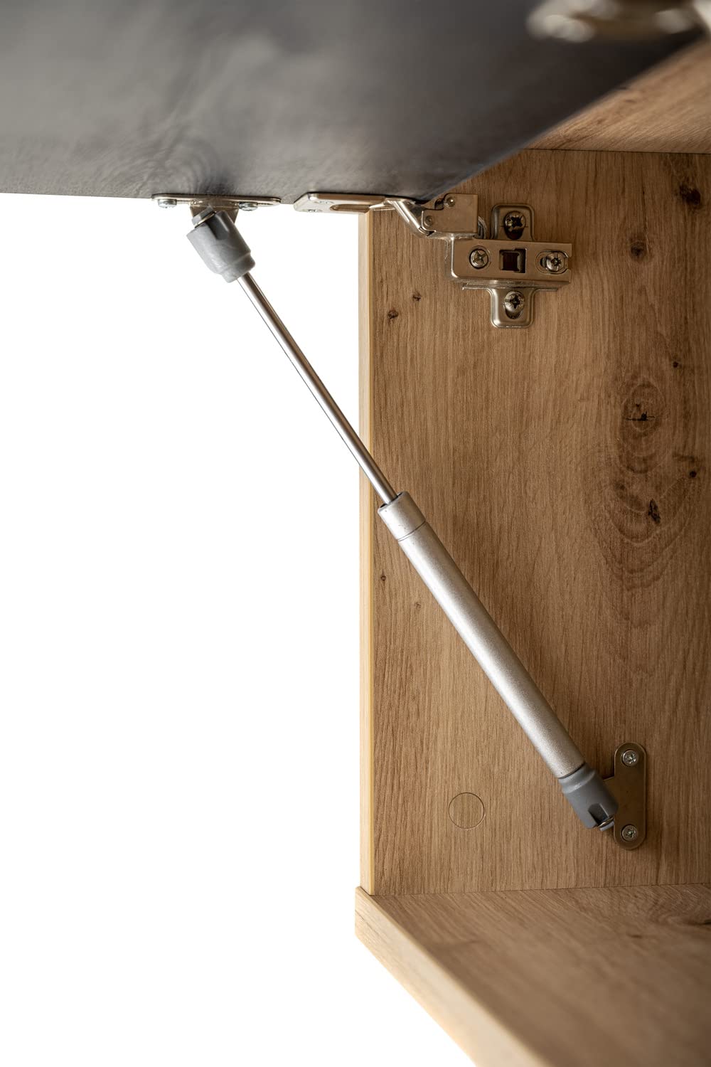 Composad Vitruvia Pensile 150 cm Rovere Miele e Nero 1 Ribalta