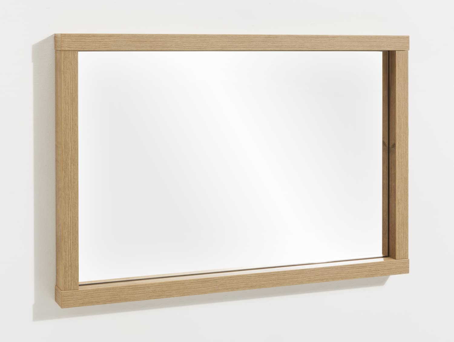 Composad Mundi specchio con cornice rovere 90x60