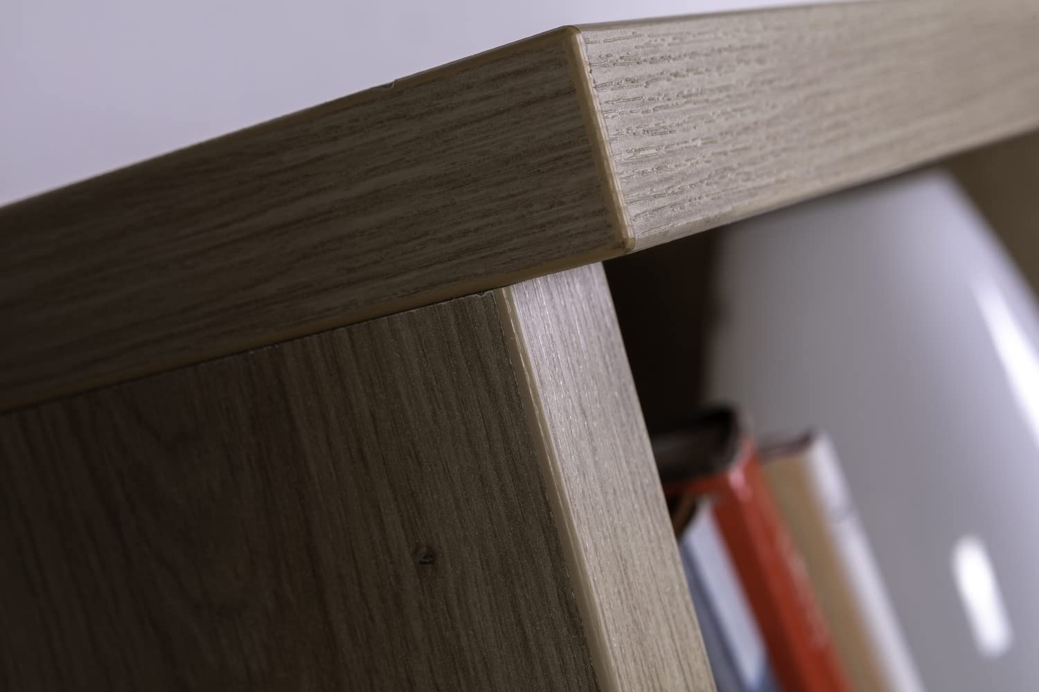 Composad Globo Libreria 131 cm Rovere Miele e Bianco