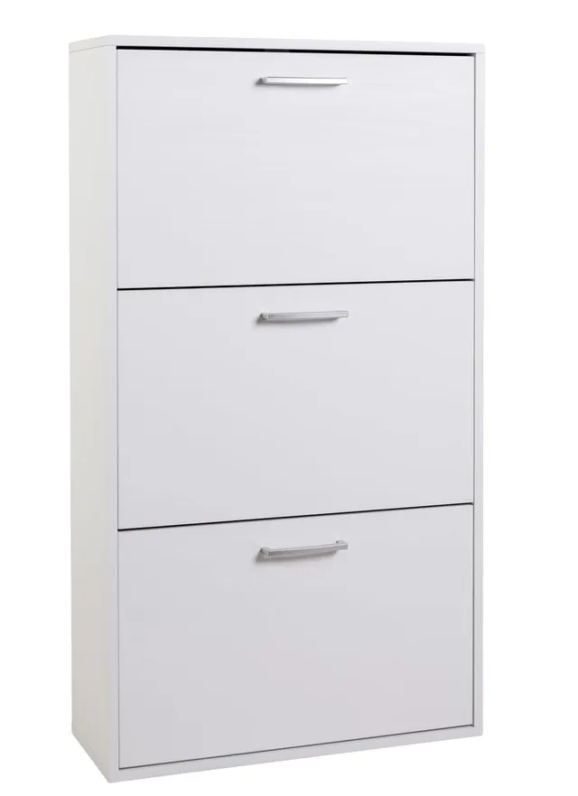 Composad Flow scarpiera 3 ante bianca 65 cm salvaspazio