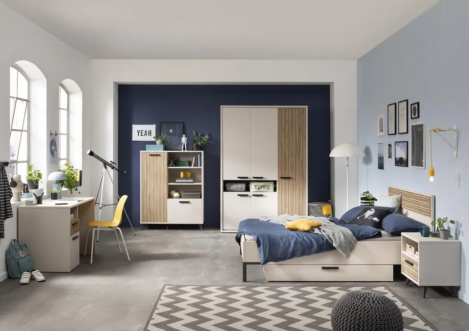 Composad Bravo Cameretta Completa 6 Mobili Grigio Cashmere