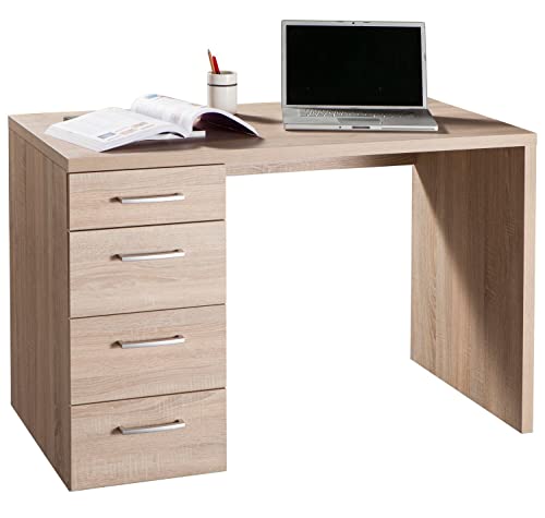Composad Moneta scrivania 4 cassetti rovere sonoma