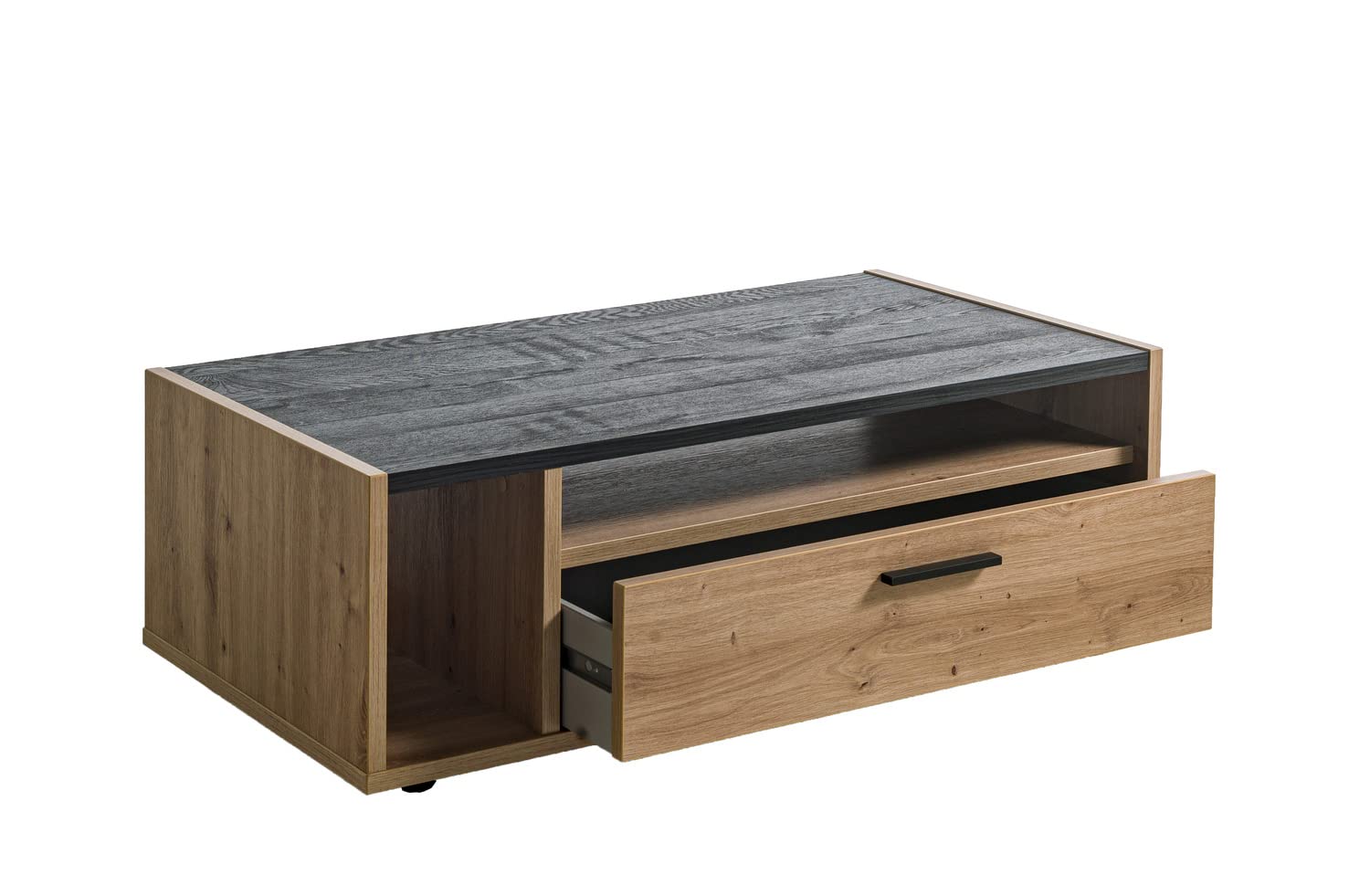 Composad Vitruvia tavolino 1 cassetto rovere nero