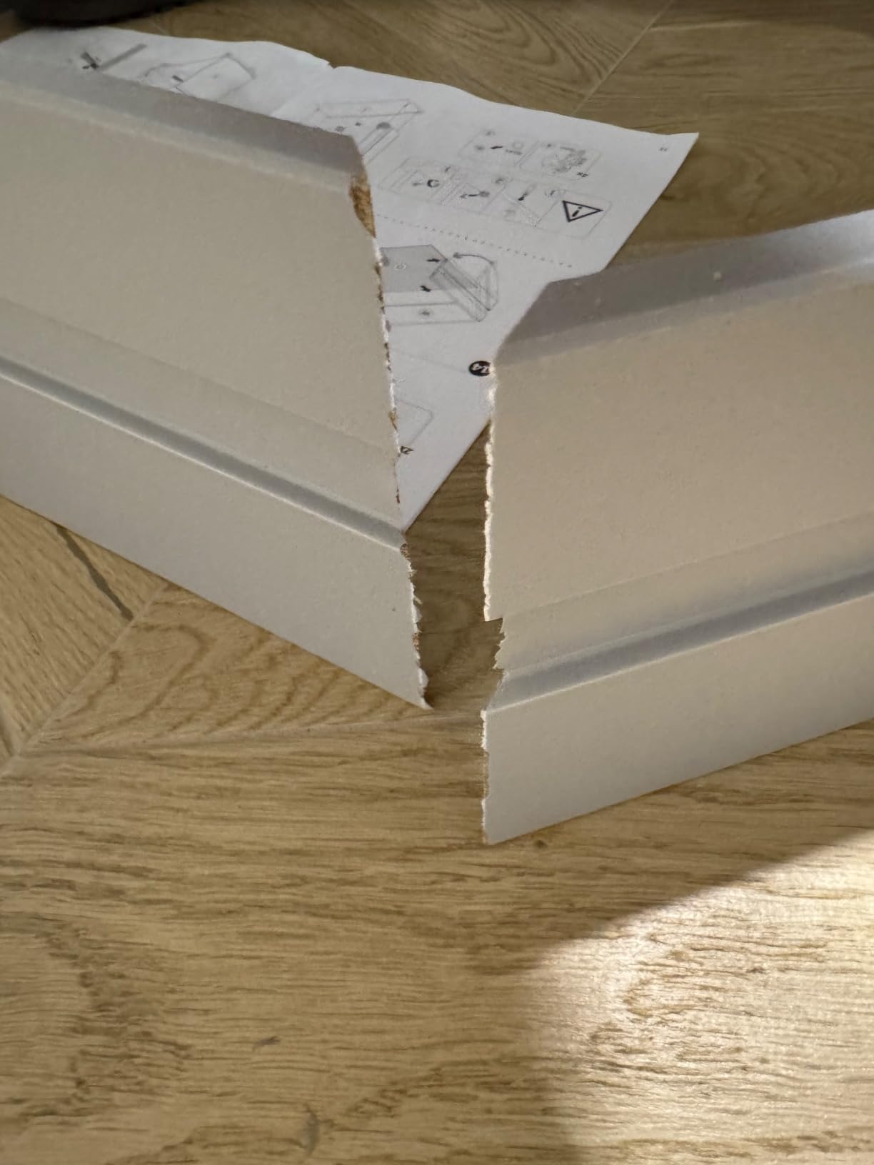 Composad Disegno Cassettiera 3 Cassetti Rovere Sonoma Bianco Ruote