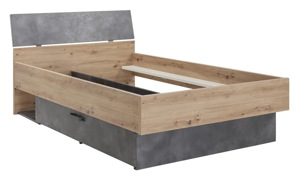 Composad Lafabrica letto una piazza e mezza 1 cassetto rovere miele