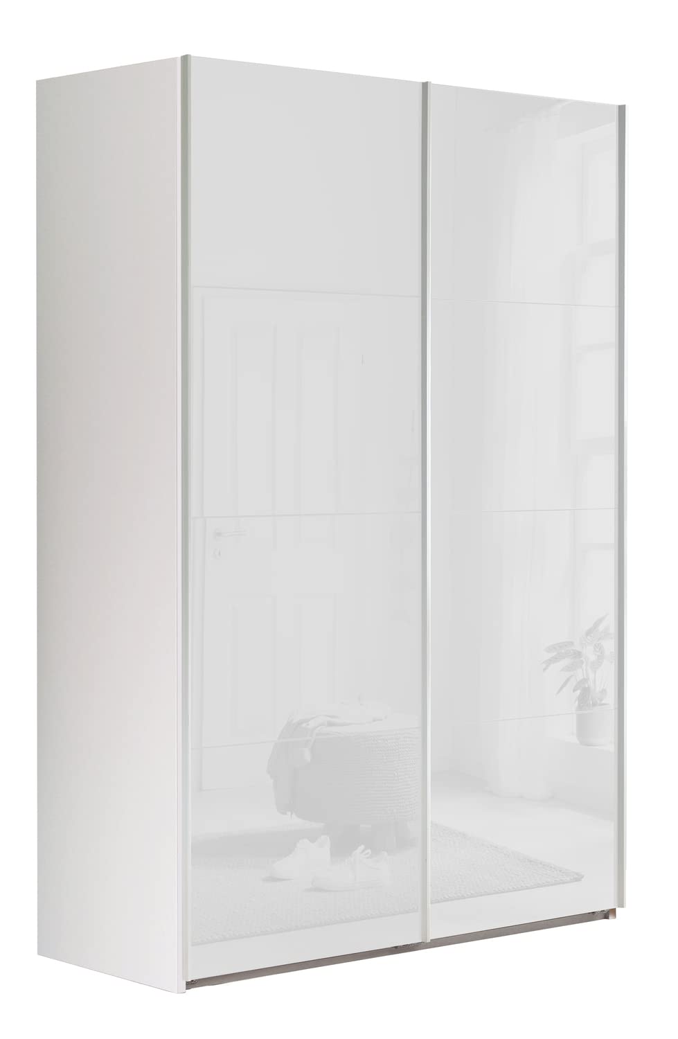 Composad Systema Armadio 2 Ante Scorrevoli 150 cm Bianco Laccato