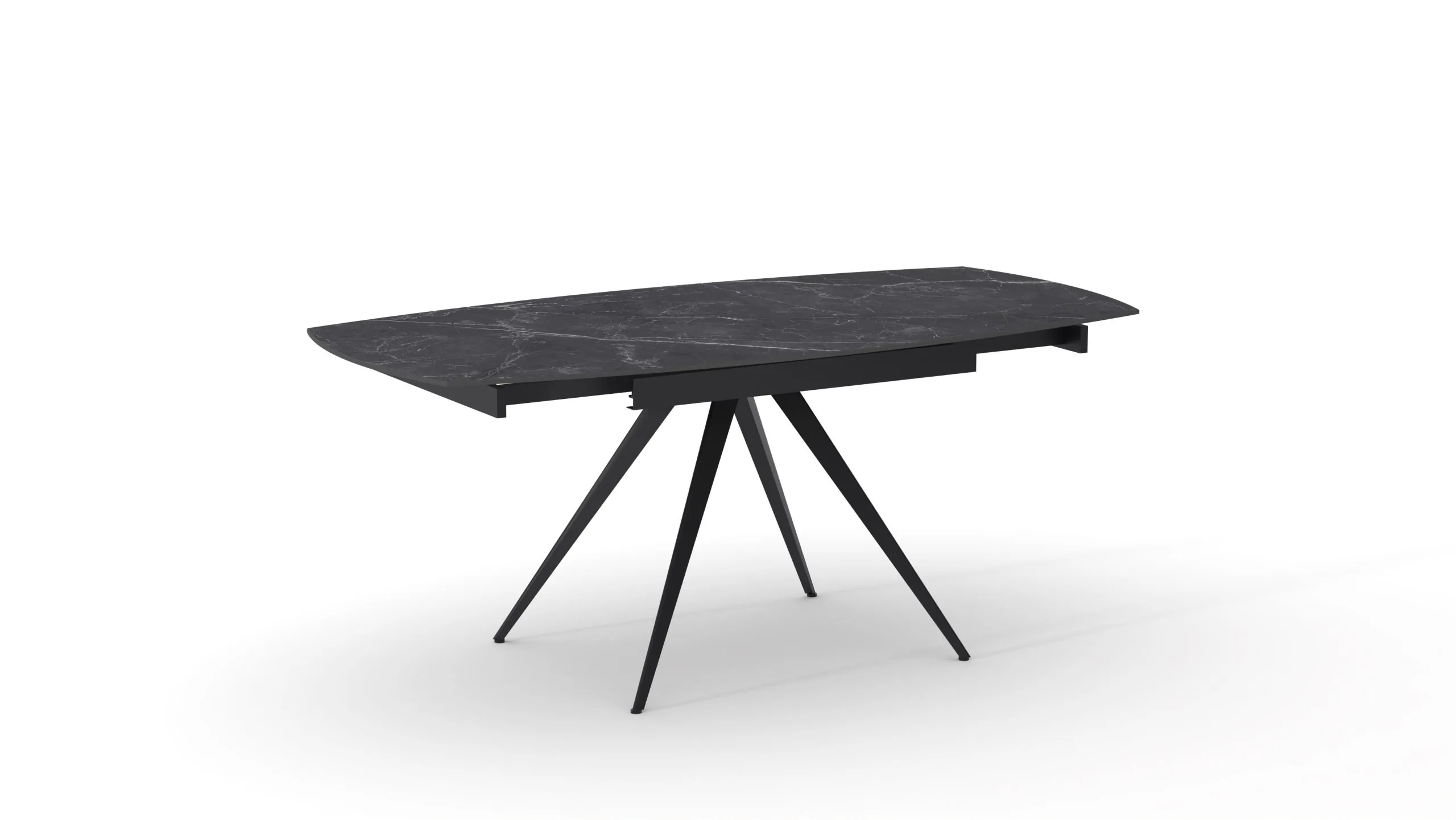 Epocantica tavolo allungabile ceramica marmo nero 120-180