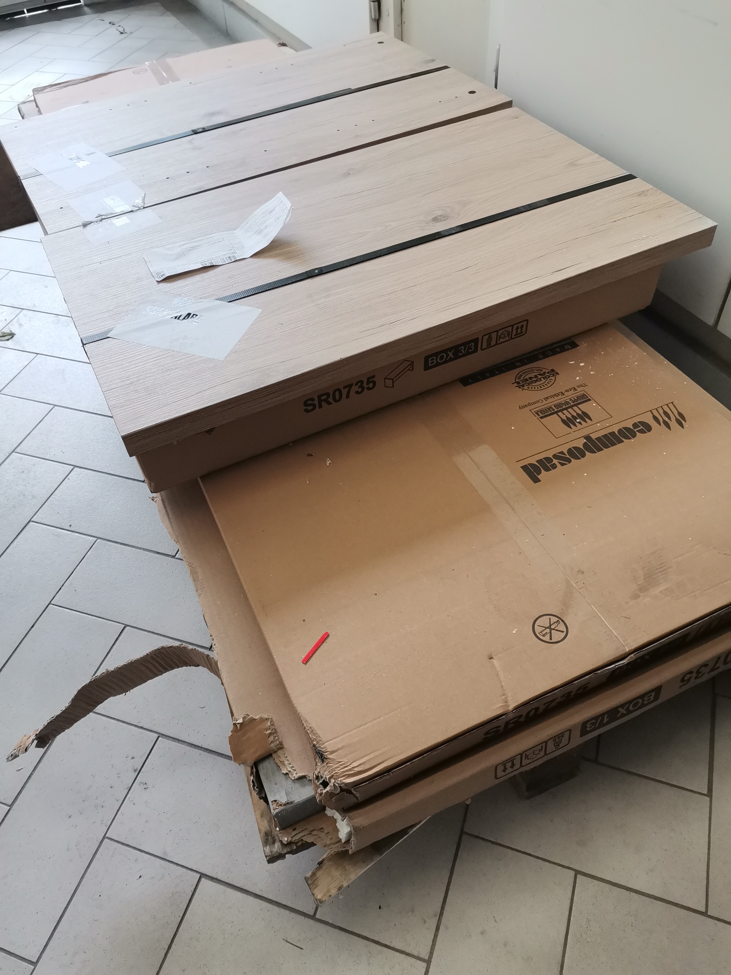 COMPOSAD Disegno scrivania 138 cm rovere sonoma ufficio