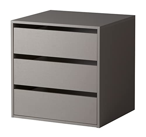 Composad Cassettiera Interna 3 Cassetti Grigio 58 cm