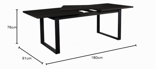 Composad Vitruvia tavolo allungabile 8-10 posti nero 180 cm