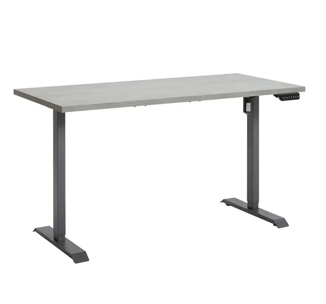 Composad Energia scrivania regolabile 150x69 grigio cemento elettrica