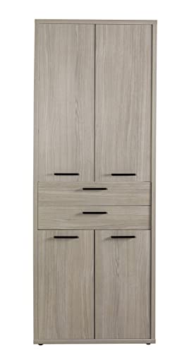 Composad Davinci armadio 4 ante 2 cassetti rovere