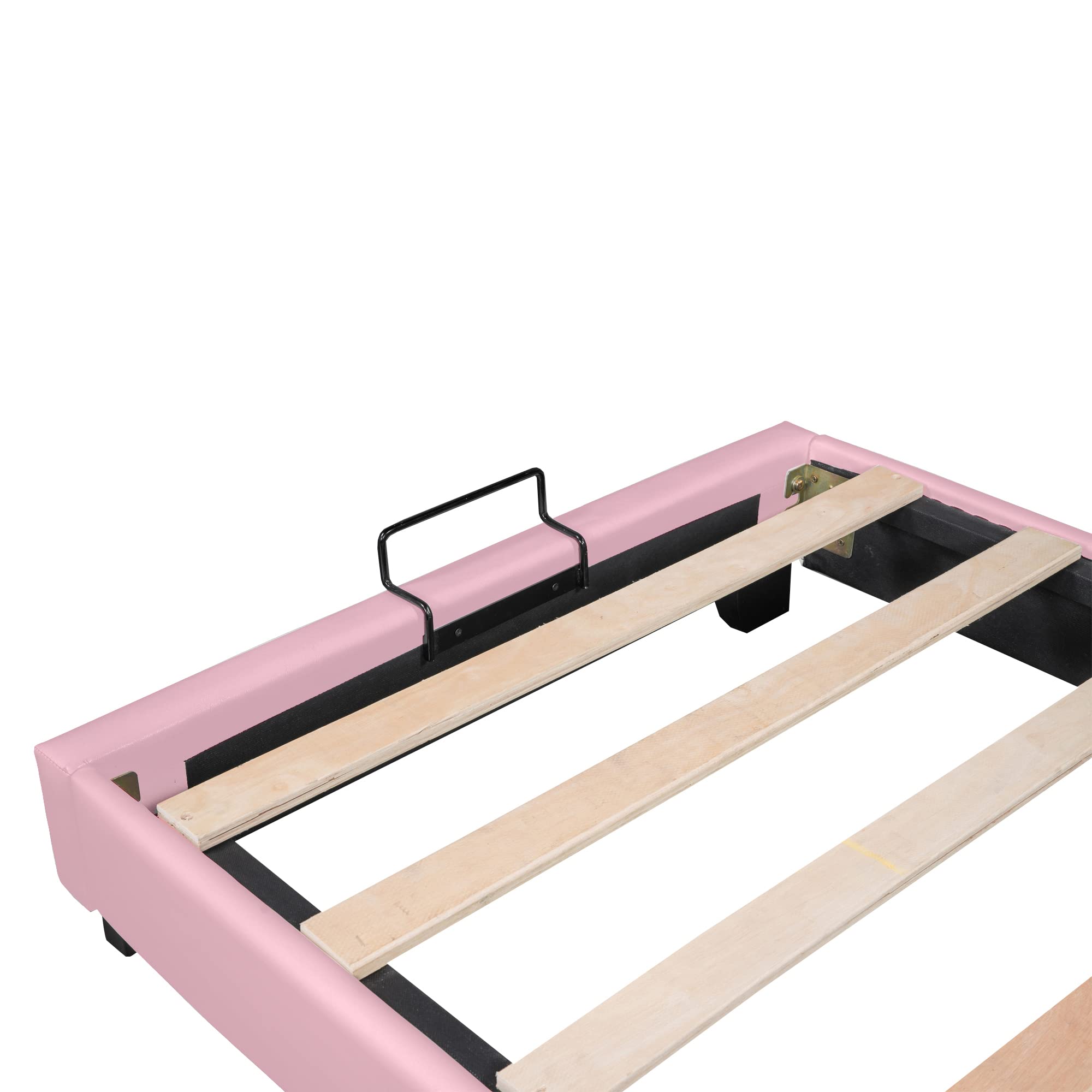 Dolamaní letto bambini rosa 90x200 orecchie coniglio