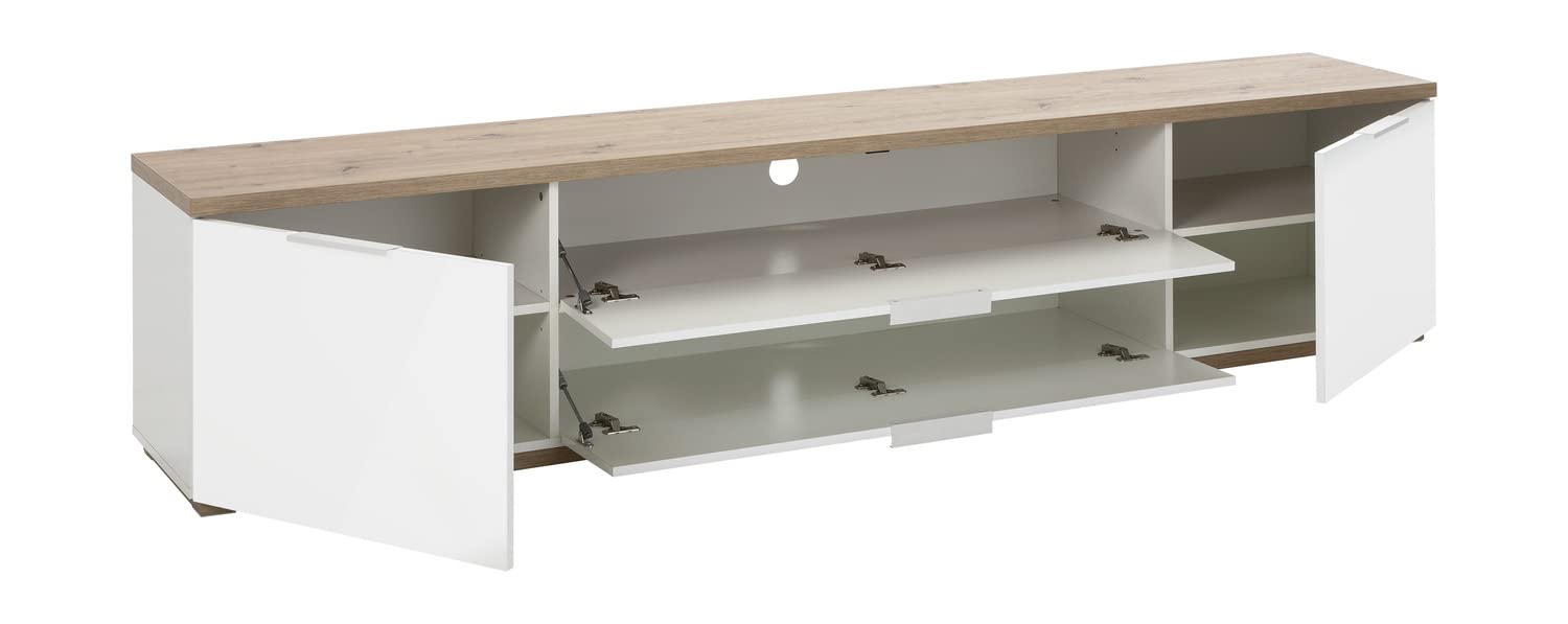 Composad Mundi Mobile Porta TV 240 cm Rovere Bianco Soggiorno