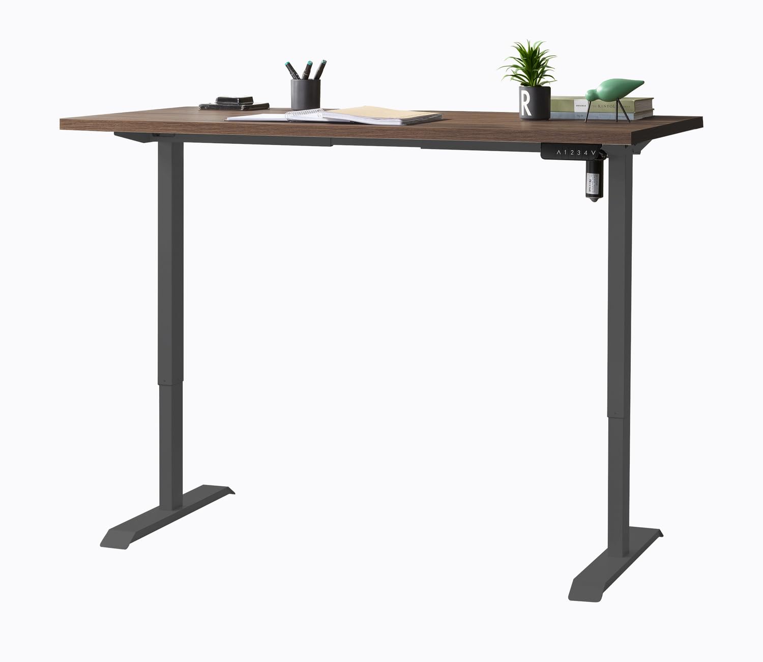 Composad Energia scrivania altezza regolabile 150x69 noce brera grigio