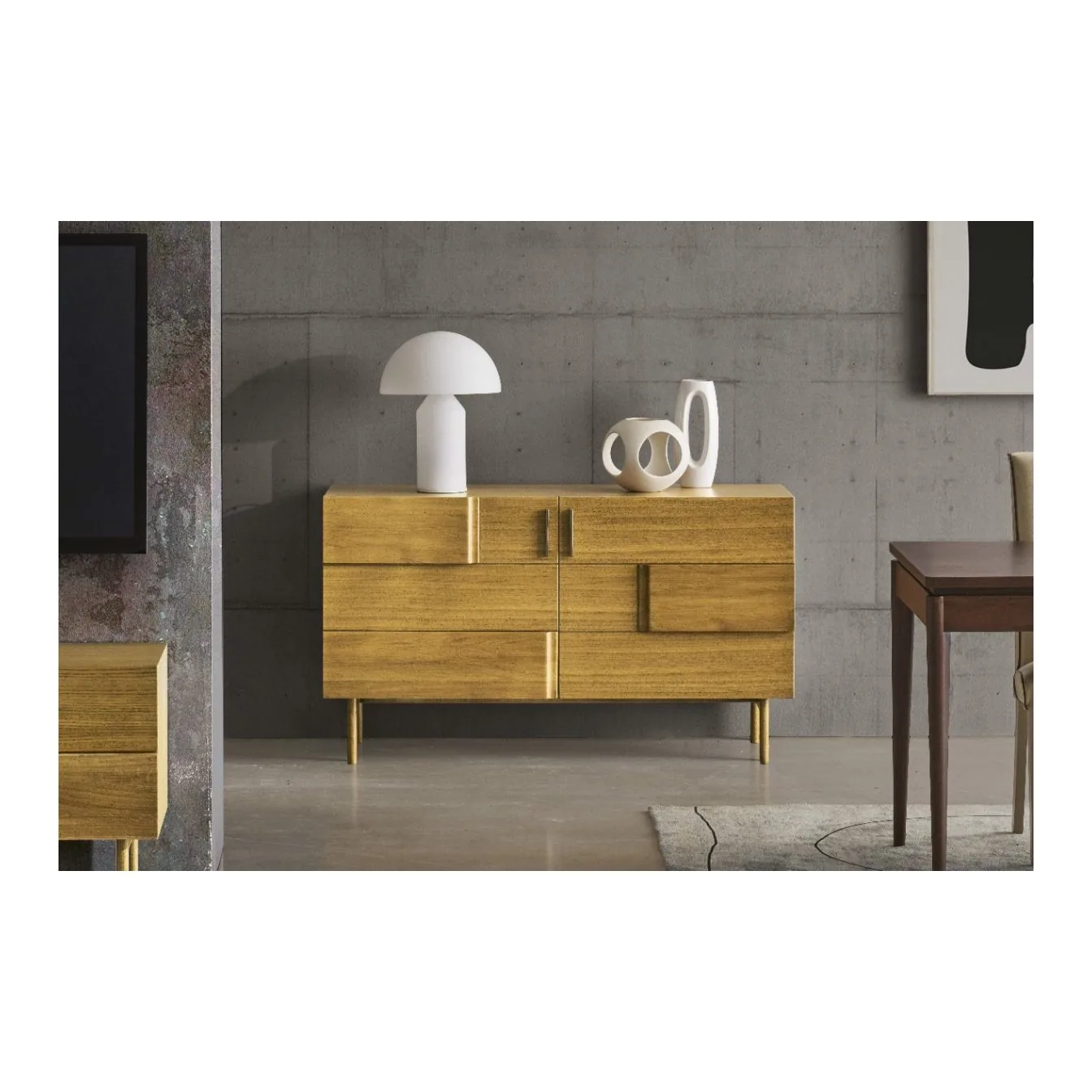 Epocantica Credenzina 2 Porte 140 Rovere Bassa Arte Povera