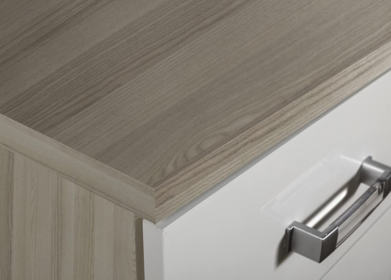 Composad Calisma scrivania 4 cassetti frassino bianco