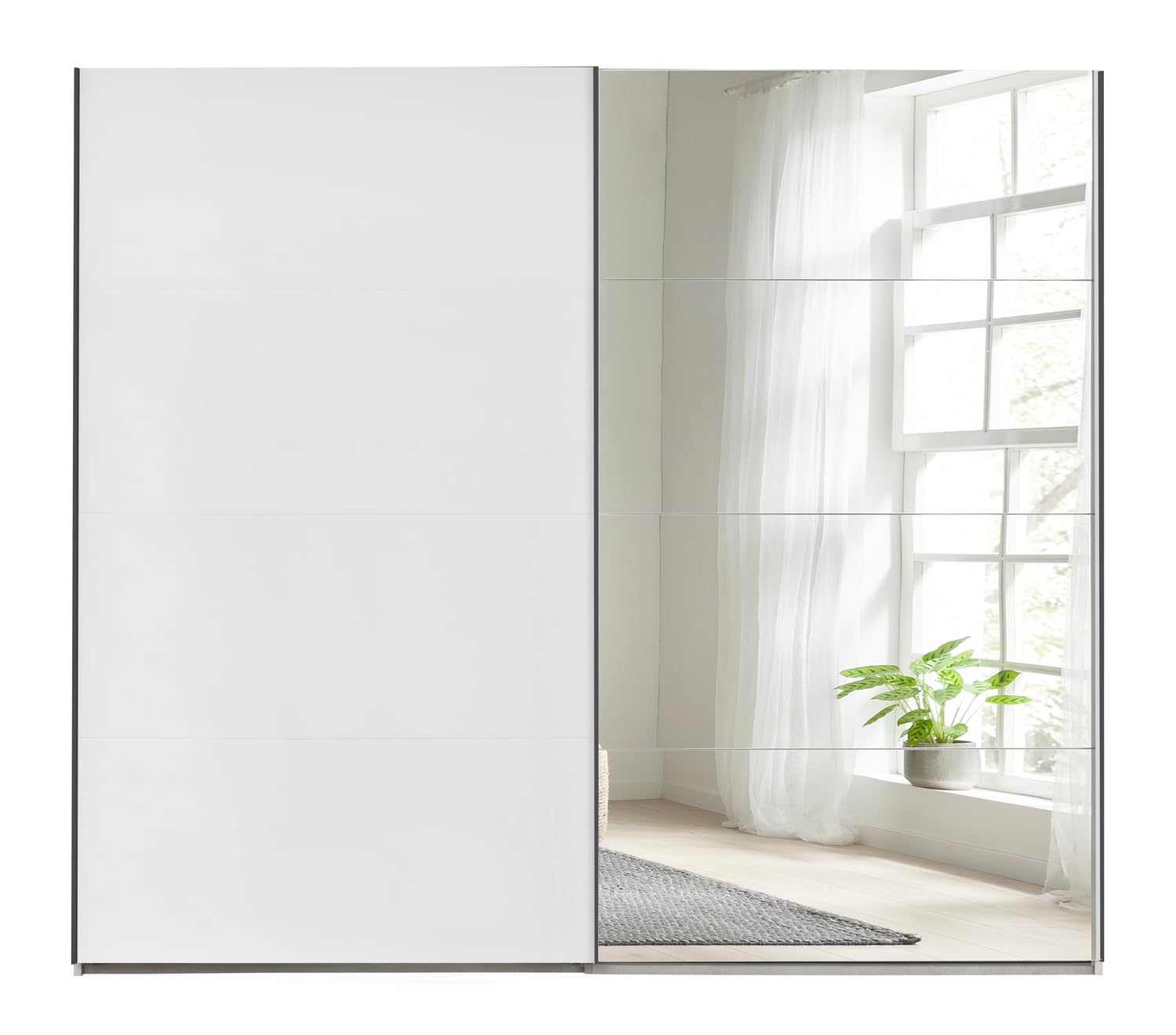 Composad Systema 250x223x67 armadio 2 ante scorrevoli bianco specchio