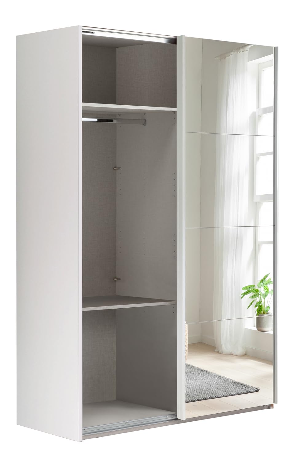 Composad Systema 150x223x67 armadio 2 ante scorrevoli grigio bianco