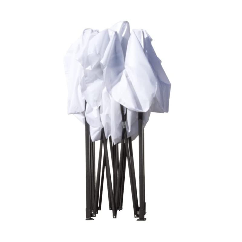 Iperbriko Open gazebo pieghevole 3x3 bianco in PVC impermeabile