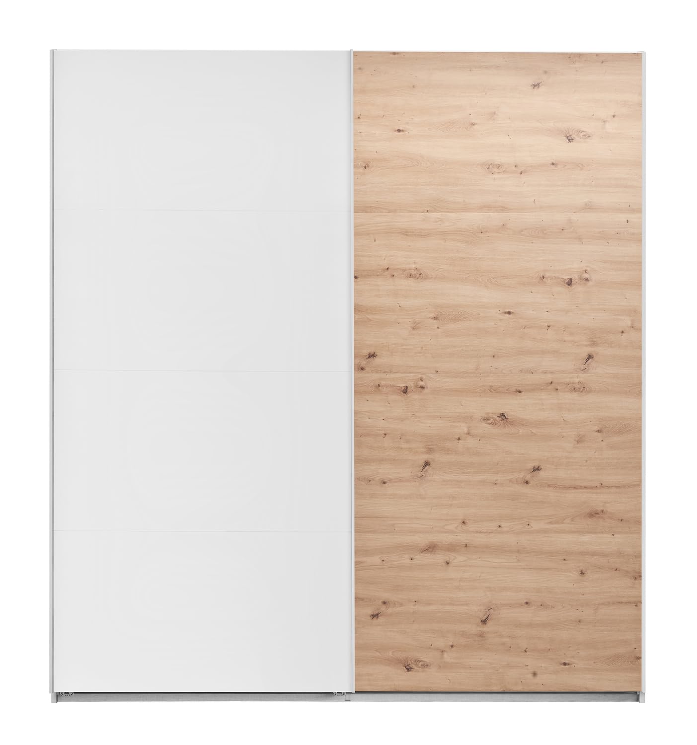 Composad Systema Armadio 2 Ante Scorrevoli 200 cm Rovere Bianco