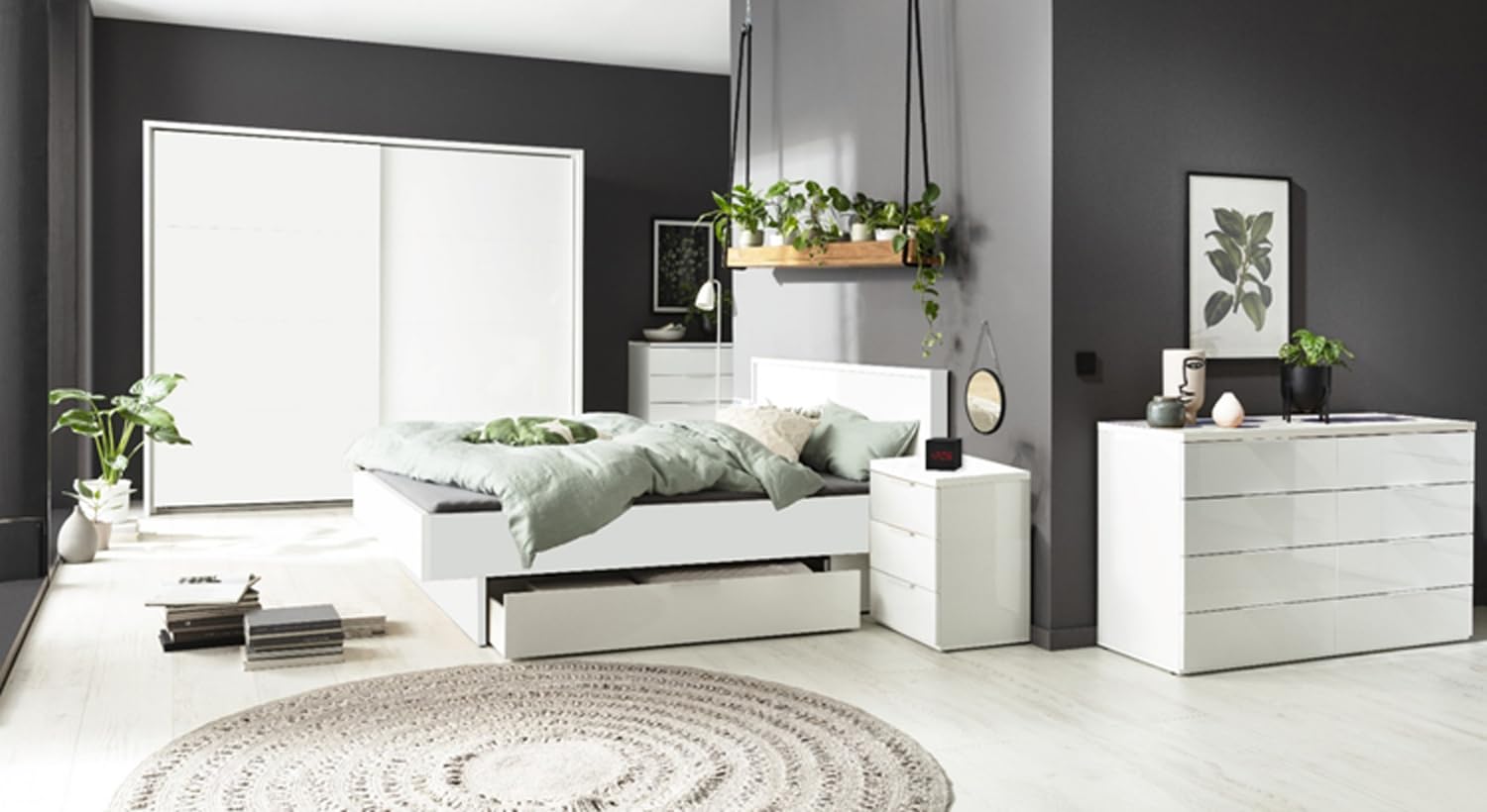 Composad Letto Francese 140x190 Bianco Laccato 145 cm