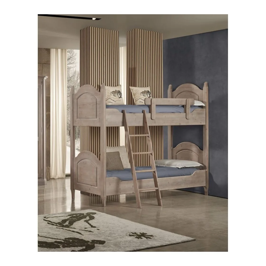 Epocantica Letto a Castello Abete Massello 2 Posti