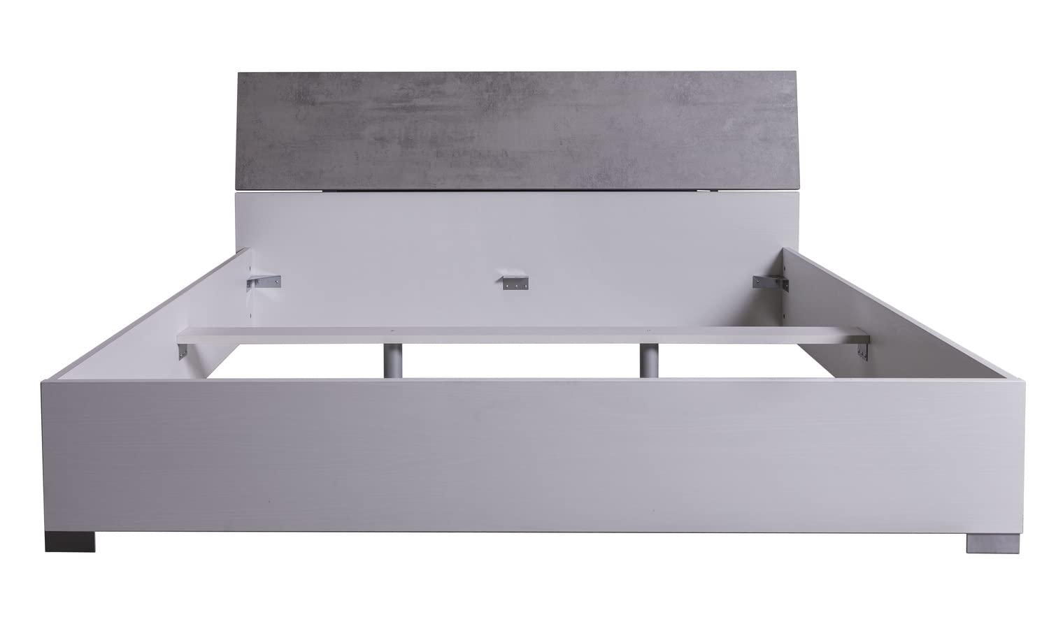 Composad Ador’a 192x92x216 letto matrimoniale 180x200 grigio bianco