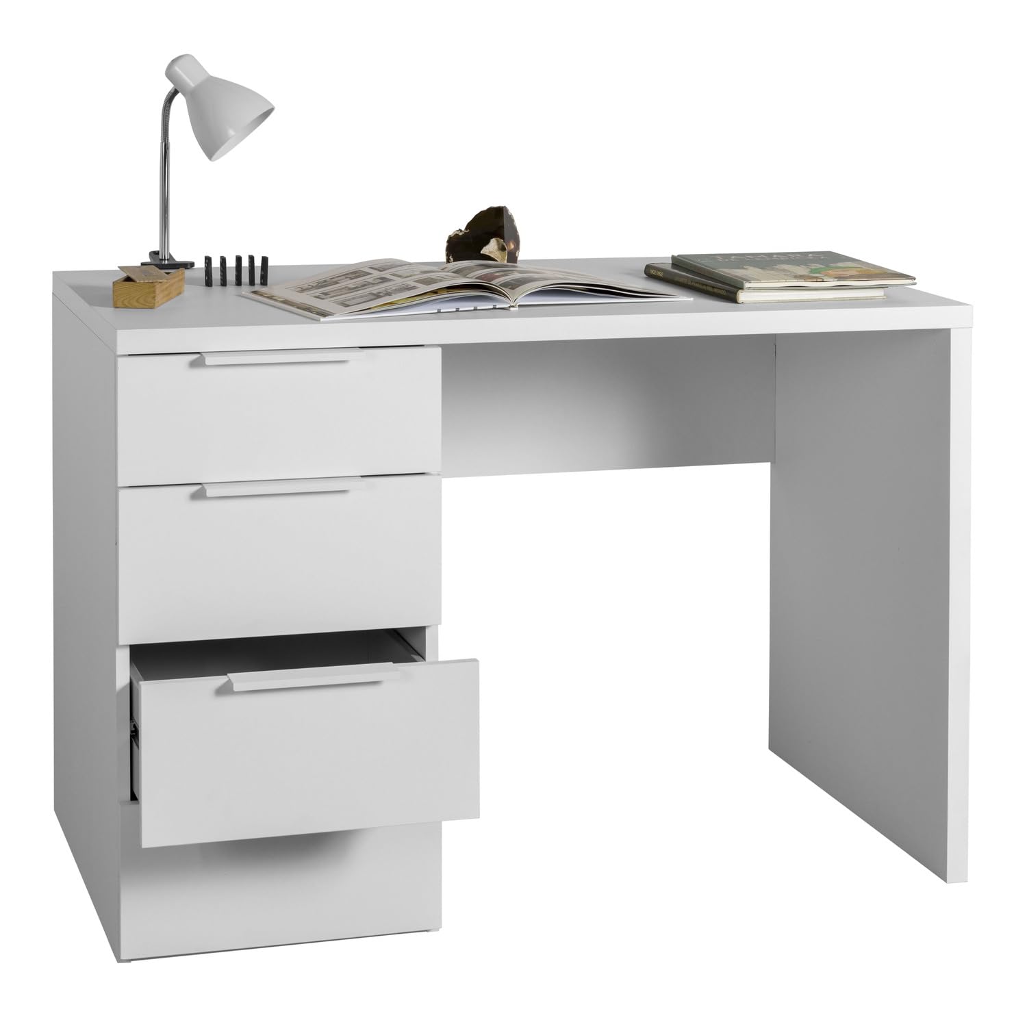 Composad Espresso scrivania 4 cassetti 110 bianca