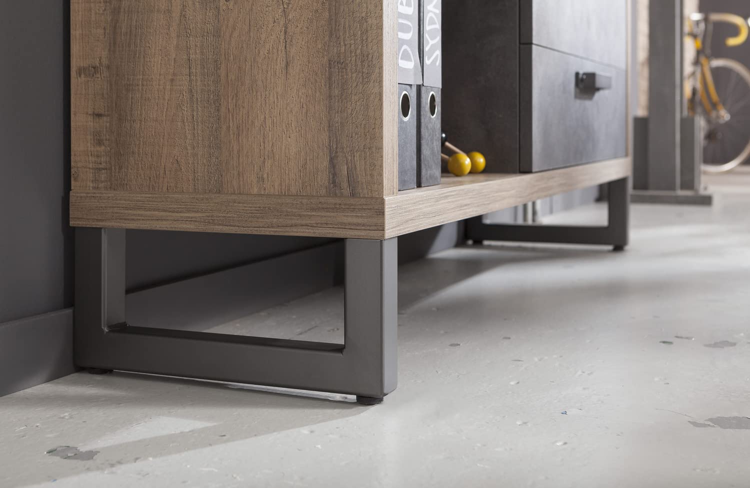 Composad LaFabrica Libreria 8 Vani Rovere Grigio